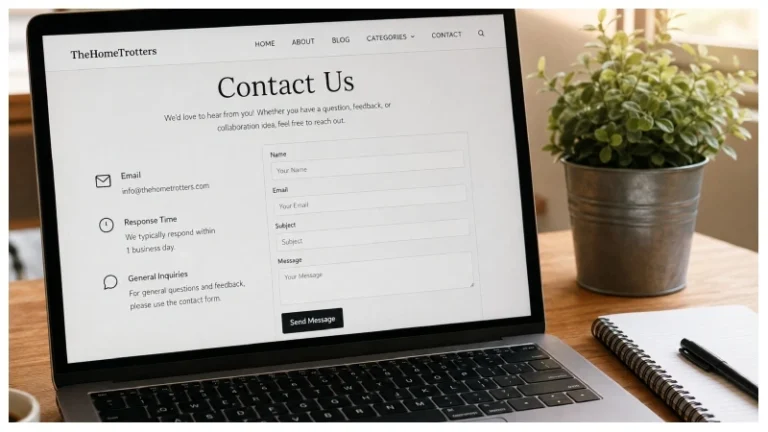Contact TheHomeTrotters.com